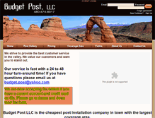 Tablet Screenshot of budgetpostllc.com